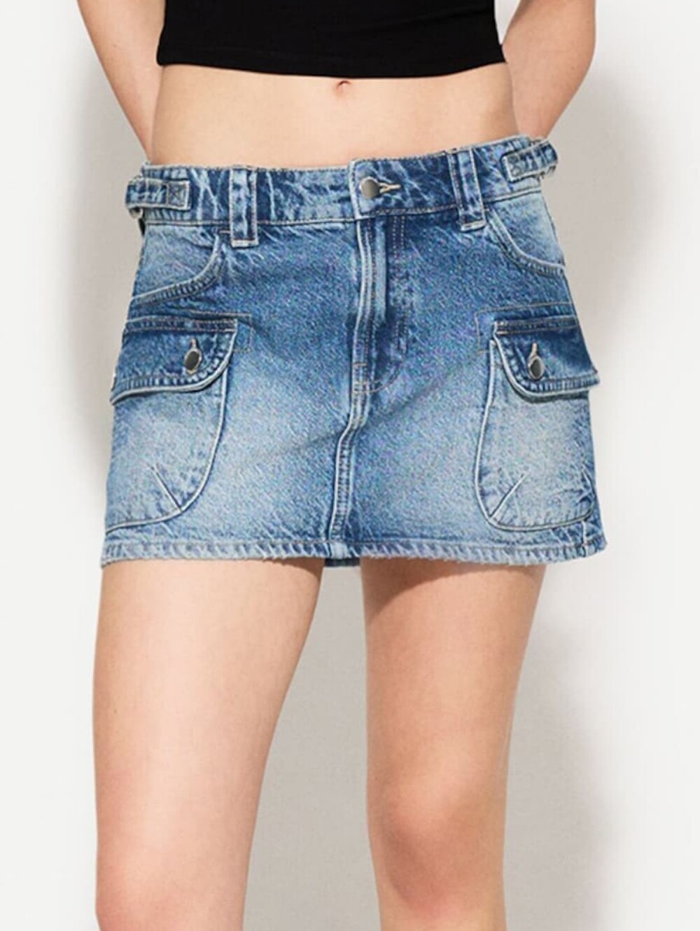 Bershka Denim Mini Skirt